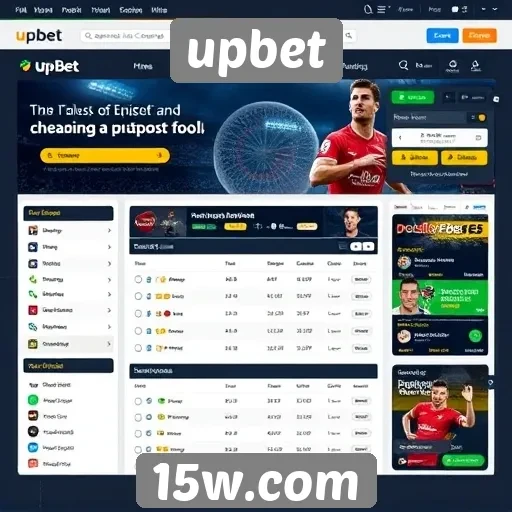 interface do site upbet é intuitiva e moderna